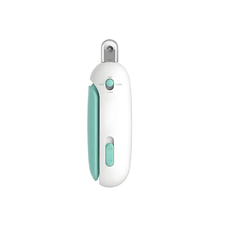 Cat Nail Clippers for Kittens - ABS Universal Safe Grooming Design, Adjustable 1-3.5Mm Diameter Hole (4 Size Settings), Comfort-Grip Handle, Hidden Nail File, Travel Lock, Adjustable Fit, Accidental Nick Prevention