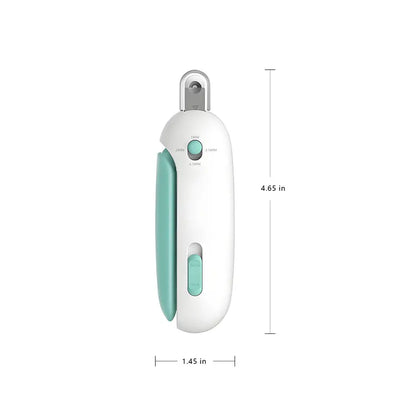 Cat Nail Clippers for Kittens - ABS Universal Safe Grooming Design, Adjustable 1-3.5Mm Diameter Hole (4 Size Settings), Comfort-Grip Handle, Hidden Nail File, Travel Lock, Adjustable Fit, Accidental Nick Prevention