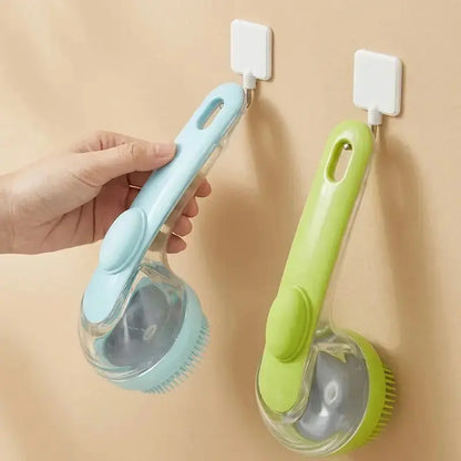 2-In-1 Pet Bath Brush with Soap Dispenser