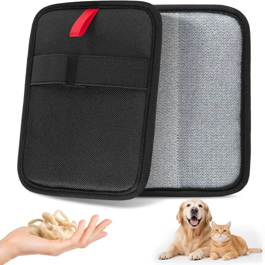 Pet Hair Remover Electrostatic Pet Hair Removal Gloves Reusable Cat & Dog Hair Remover for Couch Furniture Carpet Curtain Upgraded Animal Fur Removal Tool Cat Grooming Gloves Eco-Friendly Static Cleaning Solution