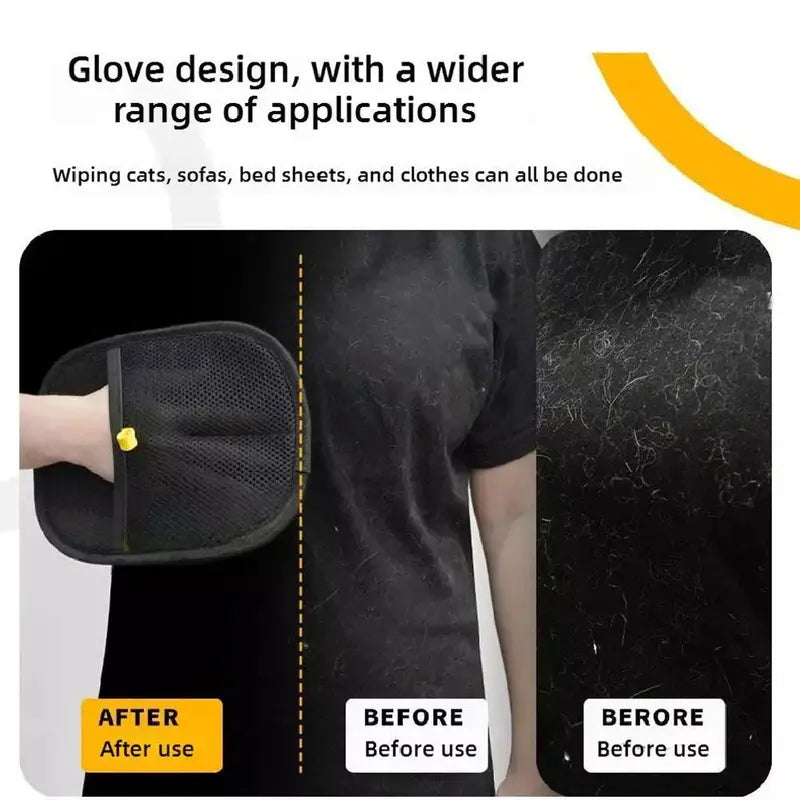 Oceantree [Free/Ship] Two-Way Brush Pet Sticky Hair Remover, for Removing Pet Hair, Household Cleaning, Pet Supplies, Waterproof and Wear-Resistant per Hair Removal Gloves