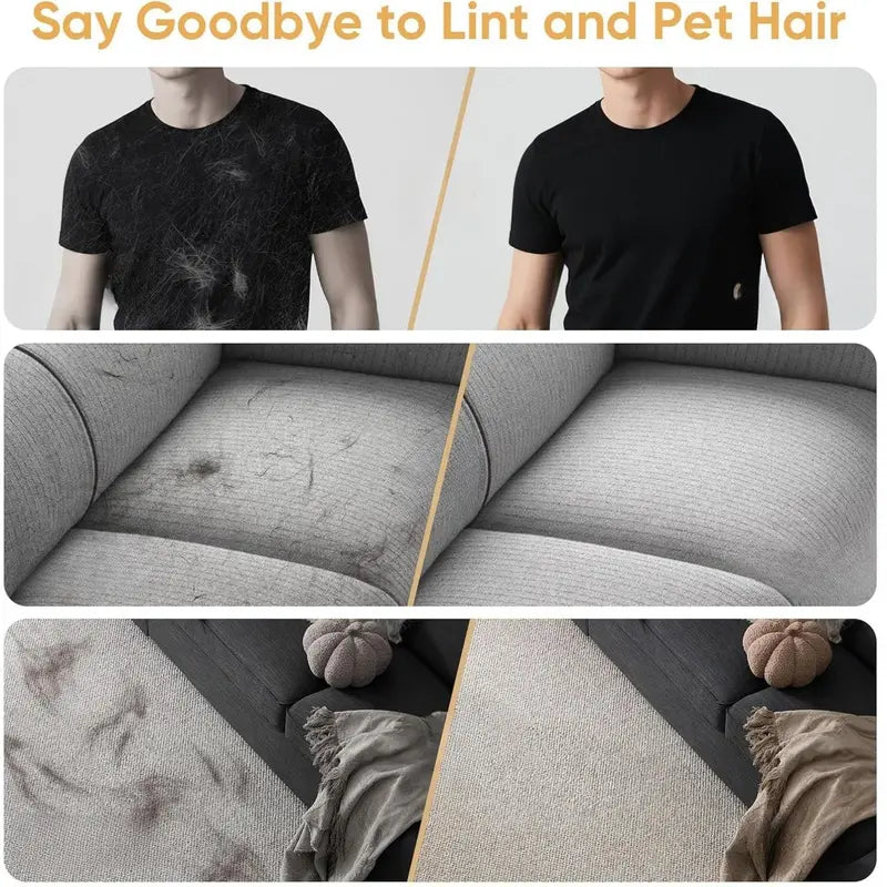 Pet Hair Remover Electrostatic Pet Hair Removal Gloves Reusable Cat & Dog Hair Remover for Couch Furniture Carpet Curtain Upgraded Animal Fur Removal Tool Cat Grooming Gloves Eco-Friendly Static Cleaning Solution