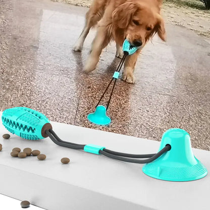 Dog Chew Toy Balls, Pet Supplies Bite-Resistant Suction Cup Balls, Molar Food Leaking Dog Toy