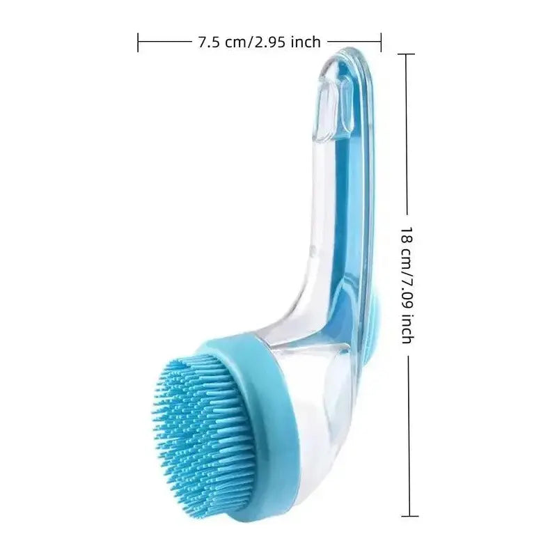 2-In-1 Pet Bath Brush with Soap Dispenser