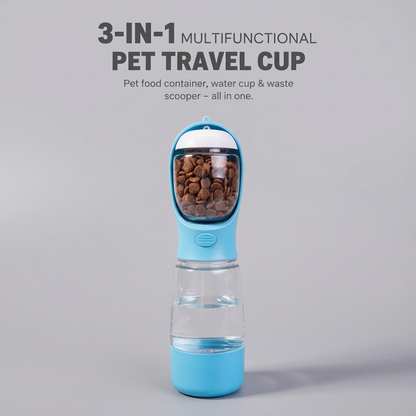 Pet travel cup picture filling the frame without white side borders